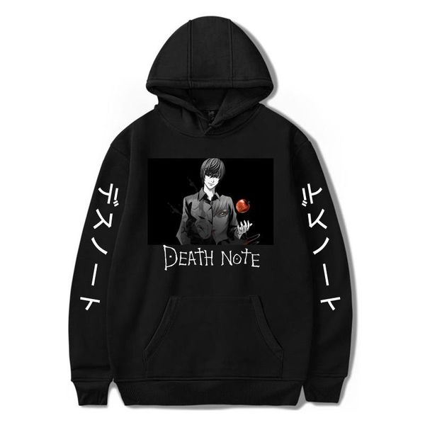 men's hoodies & sweatshirts anime death note hoodie kawaii harajuku kpop cool streetwear sweatshirt fashion undefined women/man oversiz, Black
men's hoodies & sweatshirts anime death note hoodie kawaii harajuku kpop cool streetwear sweatshirt fashion undefined women/man oversiz, Black