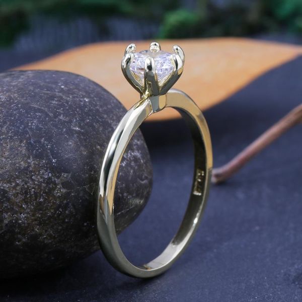 wedding rings huitan solitaire classic gold color flower bud shaped clear cubic zircon stone romantic female engagement ring, Slivery;golden
wedding rings huitan solitaire classic gold color flower bud shaped clear cubic zircon stone romantic female engagement ring, Slivery;golden