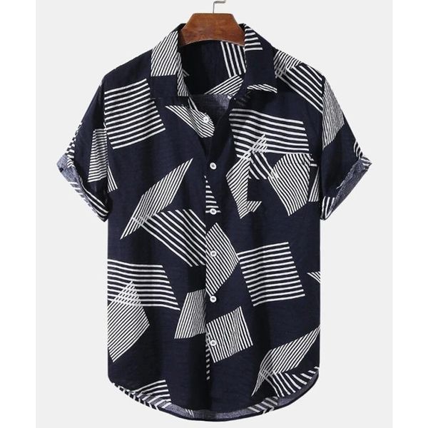 men's casual shirts mens fashion geometric color matching printed summer shirt hawaiian cotton short-sleeved ropa hombre, White;black
men's casual shirts mens fashion geometric color matching printed summer shirt hawaiian cotton short-sleeved ropa hombre, White;black