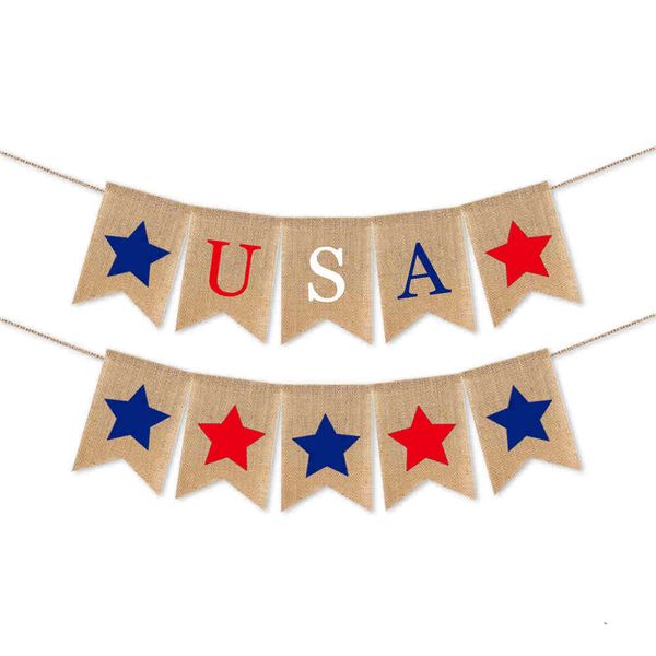 american independence day hanging streamer celebration party decoration flag pull banner color five-pointed star usa linen swallowtail flags
american independence day hanging streamer celebration party decoration flag pull banner color five-pointed star usa linen swallowtail flags