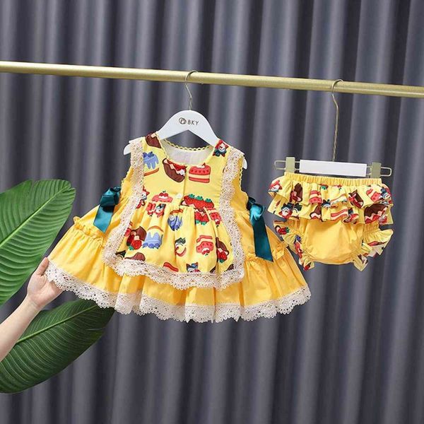 summer girl kids lolita princess printed dress clothes set children baby infants cake dresses+pp short pants party suit s12495 g1129, Red;yellow
summer girl kids lolita princess printed dress clothes set children baby infants cake dresses+pp short pants party suit s12495 g1129, Red;yellow