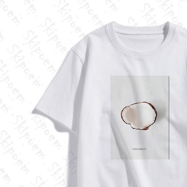 women t shirt fruit art coconut tumblr gothic punk harajuku kawaii vintage cotton plus size short sleeve clothes tee femme, White
women t shirt fruit art coconut tumblr gothic punk harajuku kawaii vintage cotton plus size short sleeve clothes tee femme, White