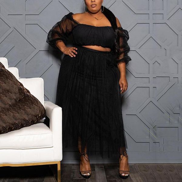 work dresses 4xl 5xl plus size black skirts sets crop & mesh patchwork evening night club outfits 2 pieces matching, White;black
work dresses 4xl 5xl plus size black skirts sets crop & mesh patchwork evening night club outfits 2 pieces matching, White;black