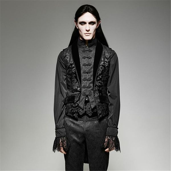 men's vests printed stand collar vest steampunk single-breasted sleeveless fashion dovetail black vampire elegant jacket, Black;white
men's vests printed stand collar vest steampunk single-breasted sleeveless fashion dovetail black vampire elegant jacket, Black;white