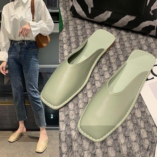 slippers women summer 2021 fashion sheepskin granny shoes square toe half casual flats flip flops beach shoe sandalias, Black
slippers women summer 2021 fashion sheepskin granny shoes square toe half casual flats flip flops beach shoe sandalias, Black