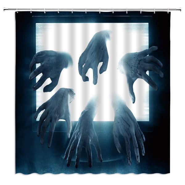 scary shower curtain,halloween horror bloody zombie terrible hands the walking death image fabric bathroom decor,hooks
scary shower curtain,halloween horror bloody zombie terrible hands the walking death image fabric bathroom decor,hooks