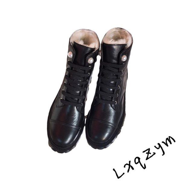 boots arrival low heel lace up shoes real leather wool lining female short ankle plus size, Black
boots arrival low heel lace up shoes real leather wool lining female short ankle plus size, Black