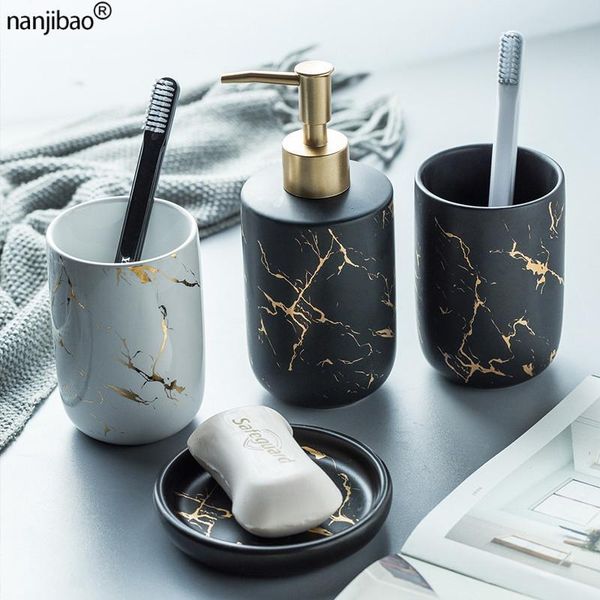 bath accessory set nanjibao creative bathroom accessories four - piece toothbrush mouthwash cup soap dish wash marbled ceramic light luxury
bath accessory set nanjibao creative bathroom accessories four - piece toothbrush mouthwash cup soap dish wash marbled ceramic light luxury