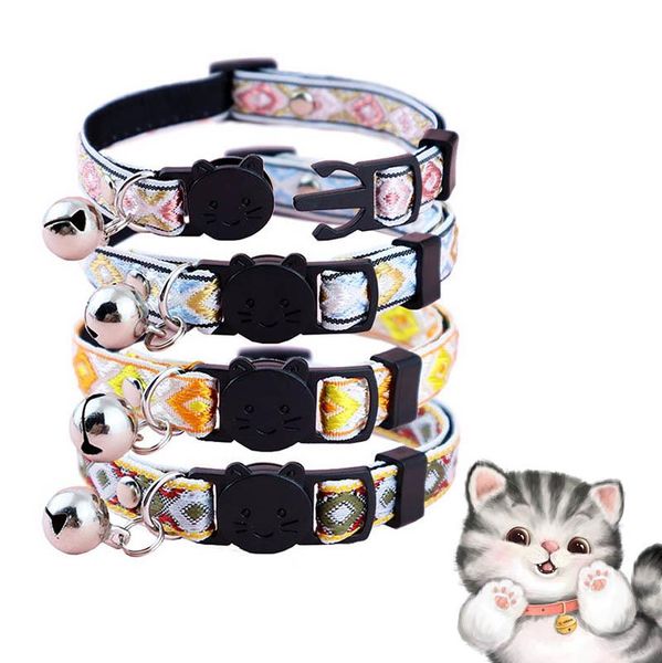 cat collars & leads pet supplies collar with bell ethnic jacquard kitten necklace safe buckle breakaway adjustable accessories gatos
cat collars & leads pet supplies collar with bell ethnic jacquard kitten necklace safe buckle breakaway adjustable accessories gatos