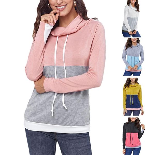 women's hoodies & sweatshirts women long sleeve tumb holes sweatshirt color block drawstring cowl neck pullover autumn casual loose tu, Black
women's hoodies & sweatshirts women long sleeve tumb holes sweatshirt color block drawstring cowl neck pullover autumn casual loose tu, Black