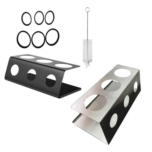 stainless steel soda water bottle drip tray drainer holder bar organizer storage rack holds 3 bottles with cleaning brush tablewine rack
stainless steel soda water bottle drip tray drainer holder bar organizer storage rack holds 3 bottles with cleaning brush tablewine rack
