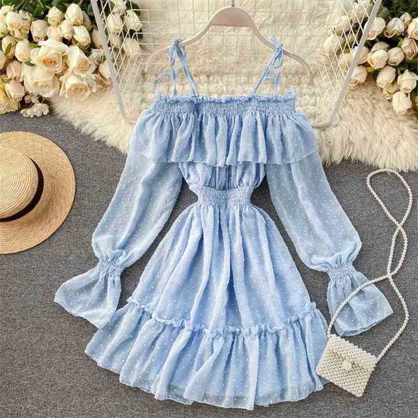 sweet women ruffles dress vestido spring summer long sleeve off shoulder chiffon es ladies a line party 210525, Black;gray
sweet women ruffles dress vestido spring summer long sleeve off shoulder chiffon es ladies a line party 210525, Black;gray