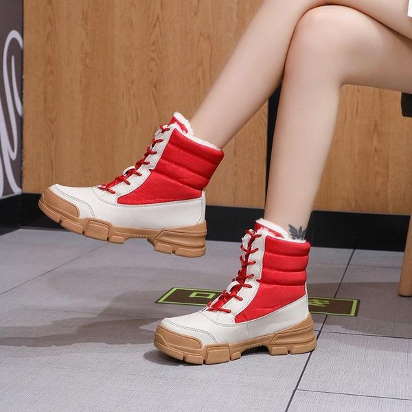 boots cotton shoes women plush round head large high outdoor snow warm foreign, Black
boots cotton shoes women plush round head large high outdoor snow warm foreign, Black