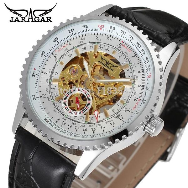 wristwatches jaragar calibration dial display golden movement inside transparent case mens watch male wrist automatic, Slivery;brown
wristwatches jaragar calibration dial display golden movement inside transparent case mens watch male wrist automatic, Slivery;brown