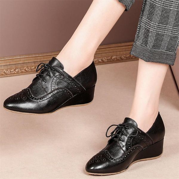 boots us size 3-us 10.5 women lace up genuine leather wedges ankle female low round toe pumps oxfords shoe casual shoes, Black
boots us size 3-us 10.5 women lace up genuine leather wedges ankle female low round toe pumps oxfords shoe casual shoes, Black