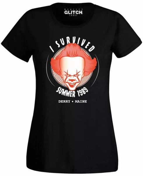 I Survived Summer of 89 Women's T-Shirt IT Clown Scary Horror Halloween, White;black
I Survived Summer of 89 Women's T-Shirt IT Clown Scary Horror Halloween, White;black