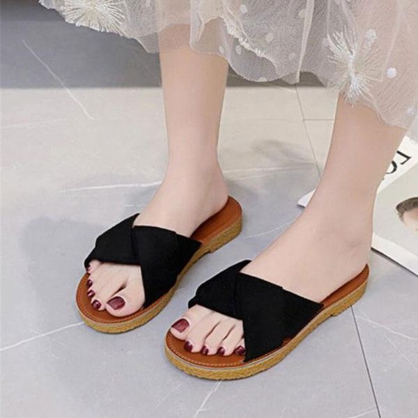 slippers summer casual shoes women flat heel outside slipper slip-on ladies 2021 fashion beach sandals female convenient, Black
slippers summer casual shoes women flat heel outside slipper slip-on ladies 2021 fashion beach sandals female convenient, Black