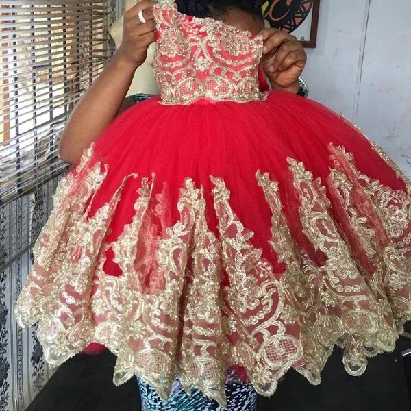 girl's dresses real red toddler princess flower girl golden appliques communion birthday pageant robe de demoiselle 1-12 years, Red;yellow
girl's dresses real red toddler princess flower girl golden appliques communion birthday pageant robe de demoiselle 1-12 years, Red;yellow