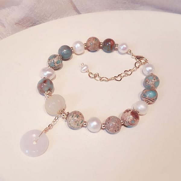 beaded, strands ethnic geometric chalcedony pendant vintage natural freshwater pearls stones beaded bracelets for women fashion jewelry ybr5, Black
beaded, strands ethnic geometric chalcedony pendant vintage natural freshwater pearls stones beaded bracelets for women fashion jewelry ybr5, Black