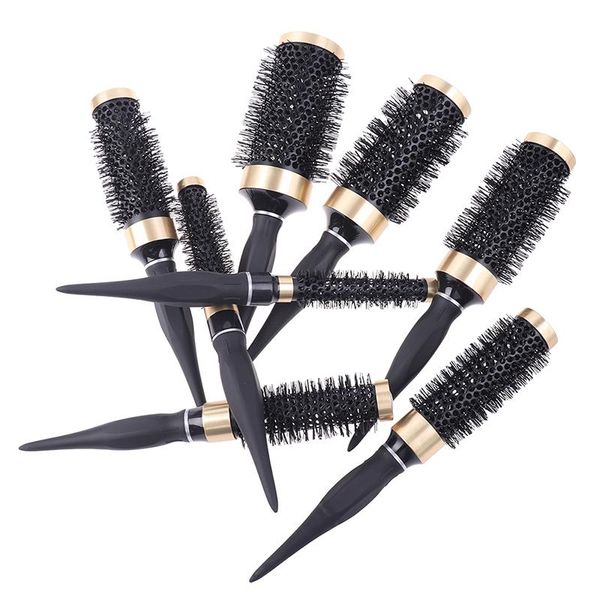 hair brushes 1pc anti-static high temperature resistant round barrel comb curling barber styling accessories, Silver
hair brushes 1pc anti-static high temperature resistant round barrel comb curling barber styling accessories, Silver