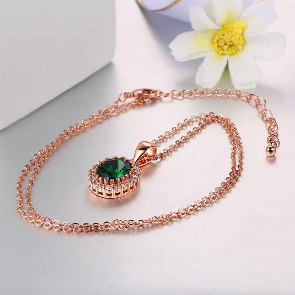 pendant necklaces elegant cubic zirconia rose gold color green crystal pendants for women fashion brand jewelry wholesale n247, Silver
pendant necklaces elegant cubic zirconia rose gold color green crystal pendants for women fashion brand jewelry wholesale n247, Silver