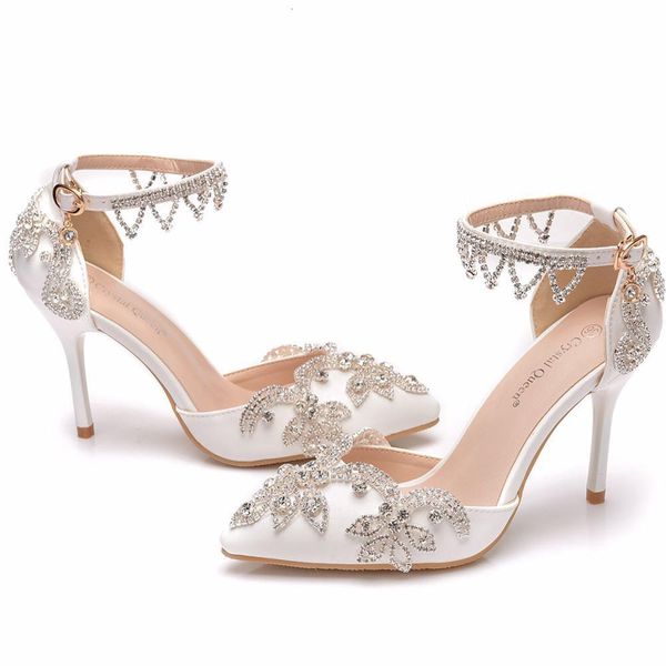 sandals rhinestone pumps thin high pointed toe ankle strap sandals wedding party heels women shoes, Black
sandals rhinestone pumps thin high pointed toe ankle strap sandals wedding party heels women shoes, Black