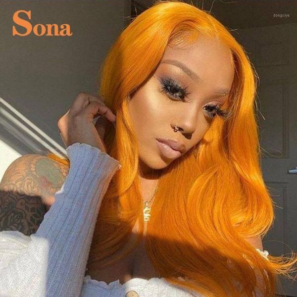 orange body wave lace front wig transparent frontal green pink blue human hair brazilian wavy colored wigs for women1, Black;brown
orange body wave lace front wig transparent frontal green pink blue human hair brazilian wavy colored wigs for women1, Black;brown