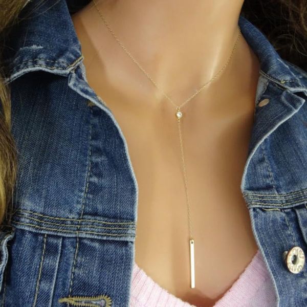 chains simple zircon copper geometric tassel pendant necklace women gold color fashion goth jewelry party punk long gift, Silver
chains simple zircon copper geometric tassel pendant necklace women gold color fashion goth jewelry party punk long gift, Silver