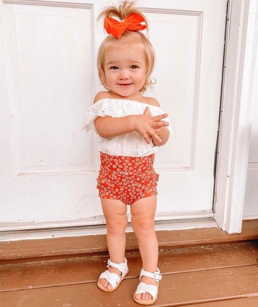 rompers 3pcs baby summer outfits, solid color off-shoulder romper + daisy print shorts headband for toddler girls, 0-24 months, Blue
rompers 3pcs baby summer outfits, solid color off-shoulder romper + daisy print shorts headband for toddler girls, 0-24 months, Blue