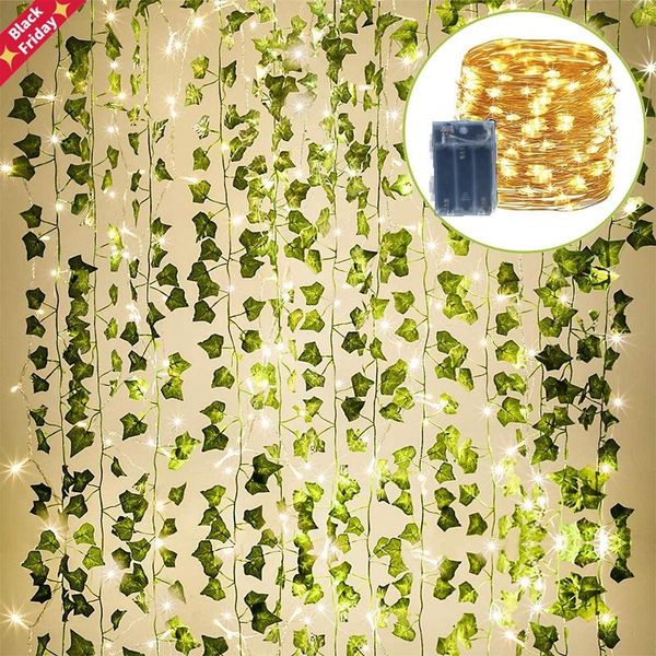 pack 2m artificial ivy garland fake plants vine hanging with 10m 100led light hang for home wedding garden decoration decorative flowers & w
pack 2m artificial ivy garland fake plants vine hanging with 10m 100led light hang for home wedding garden decoration decorative flowers & w