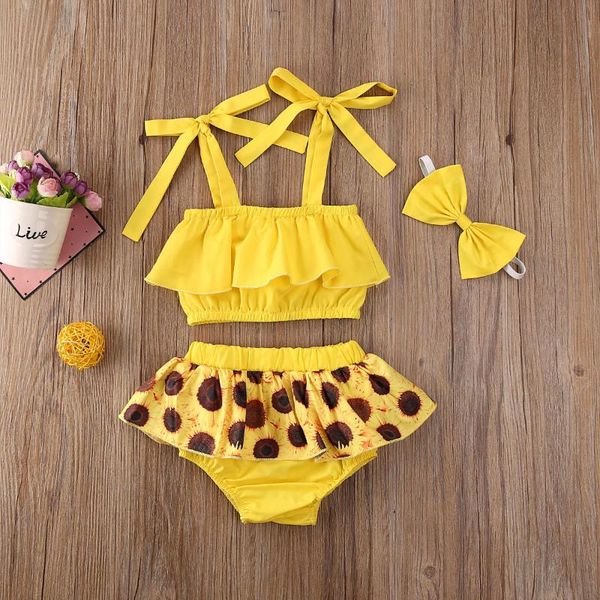 clothing sets baby & children's 0-24m infant girl sunflower +shorts dress+headband outfits clothes summer, White
clothing sets baby & children's 0-24m infant girl sunflower +shorts dress+headband outfits clothes summer, White