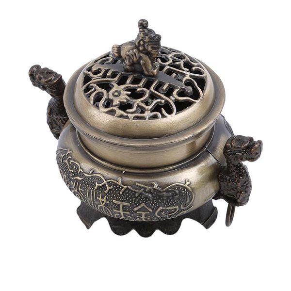 fragrance lamps 1pc chinese style antique alloy with lid aroma stove double dragon incense burner buddhist religious home supplies
fragrance lamps 1pc chinese style antique alloy with lid aroma stove double dragon incense burner buddhist religious home supplies
