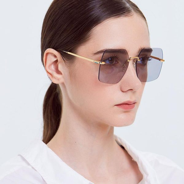 no bezels large square frame retro lady sunglasses korean version color ocean fashion men, White;black
no bezels large square frame retro lady sunglasses korean version color ocean fashion men, White;black