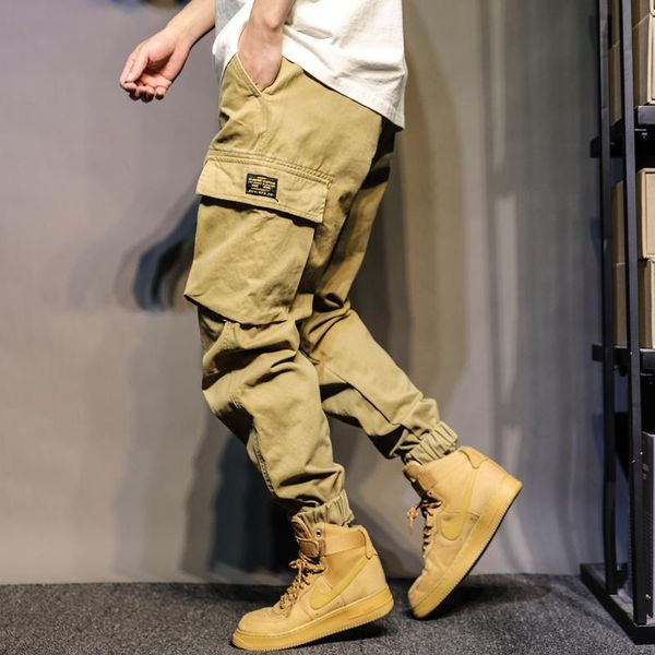 men's pants heavy industry japanese style multi-pocket cargo spring and autumn leisure fashion brand trousers loose all-match, Black
men's pants heavy industry japanese style multi-pocket cargo spring and autumn leisure fashion brand trousers loose all-match, Black