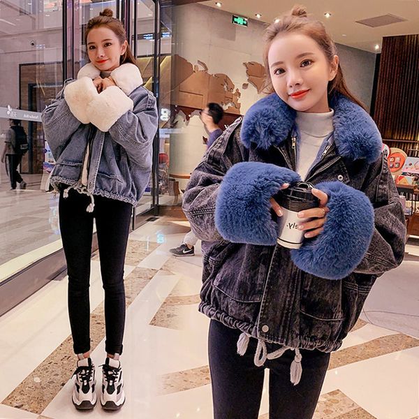 tracksuits rabbit removal fur two-piece denim women winter jacket engage mode pocket jeans under cotton coat docked qy5n, Gray
tracksuits rabbit removal fur two-piece denim women winter jacket engage mode pocket jeans under cotton coat docked qy5n, Gray