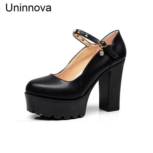dress shoes uninnova women's mary janes split leather platform high heels buckle shallow office lady rivet pumps court 34-39 wp063, Black
dress shoes uninnova women's mary janes split leather platform high heels buckle shallow office lady rivet pumps court 34-39 wp063, Black