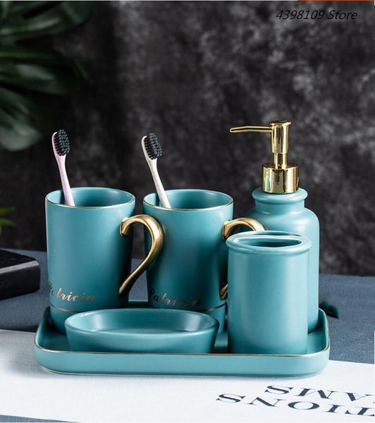 bath accessory set nordic matte ceramic bathroom supplies / toothbrush holder soap dispenser cup washing decoration accessories
bath accessory set nordic matte ceramic bathroom supplies / toothbrush holder soap dispenser cup washing decoration accessories