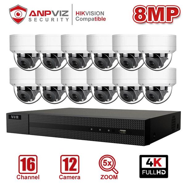 anpviz 16ch 4k nvr 12pcs 8mp ip ptz 5x camera poe security system kit with audio indoor/outdoor ir p2p ip66 onvif wireless kits
anpviz 16ch 4k nvr 12pcs 8mp ip ptz 5x camera poe security system kit with audio indoor/outdoor ir p2p ip66 onvif wireless kits