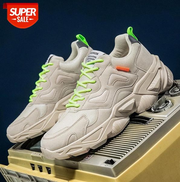 shoes men's leather stitching old mesh breathable sneakers increase #af4u 
shoes men's leather stitching old mesh breathable sneakers increase #af4u