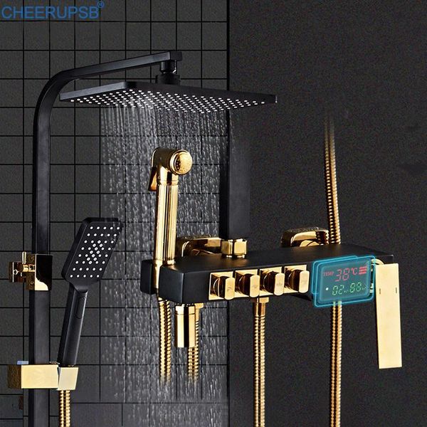 digital shower set bathroom thermostatic smart system wall mount spa rainfall bath faucet cold mixer copper tap sets
digital shower set bathroom thermostatic smart system wall mount spa rainfall bath faucet cold mixer copper tap sets