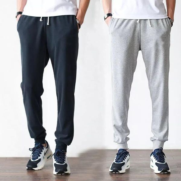 men's pants fitness men cotton sweatpants streetwear fashion full length drawstring trousers for casual, Black 
men's pants fitness men cotton sweatpants streetwear fashion full length drawstring trousers for casual, Black