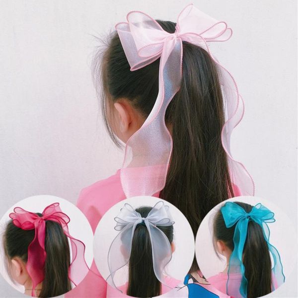 children's ponytail chiffon bow ribbon hairpin braided hair girls lengthened streamer princess headdress wholesale accessories, Slivery;white
children's ponytail chiffon bow ribbon hairpin braided hair girls lengthened streamer princess headdress wholesale accessories, Slivery;white