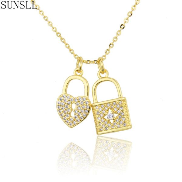 pendant necklaces sunsll arrival trendy jewelry gold copper heart/square shape lock combination tag necklace for women winter gifts, Silver
pendant necklaces sunsll arrival trendy jewelry gold copper heart/square shape lock combination tag necklace for women winter gifts, Silver