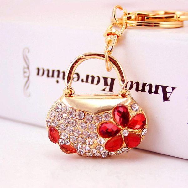 keychains creative cute bag-shaped keychain five crystal petals inlaid ladies bag accessories metal pendant gift, Silver
keychains creative cute bag-shaped keychain five crystal petals inlaid ladies bag accessories metal pendant gift, Silver
