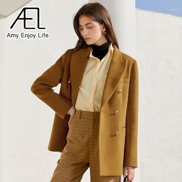 women blazers jackets ladies thick woollen-suit casual winter coat office vintage streetwear camel color women's suits &, White;black
women blazers jackets ladies thick woollen-suit casual winter coat office vintage streetwear camel color women's suits &, White;black