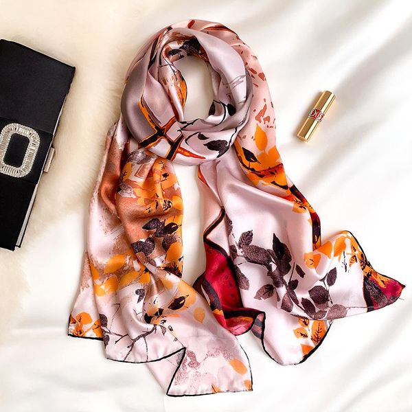 scarves pure silk scarf women fashion floral print neck shawls foulard hijab female bandana neckerchief, Blue;gray
scarves pure silk scarf women fashion floral print neck shawls foulard hijab female bandana neckerchief, Blue;gray