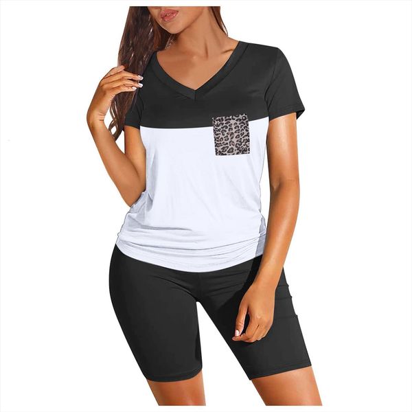 suits with shorts leopard women tracksuits short sleeve v neck two piece outfits biker set summer ladies plus size sets, Gray
suits with shorts leopard women tracksuits short sleeve v neck two piece outfits biker set summer ladies plus size sets, Gray