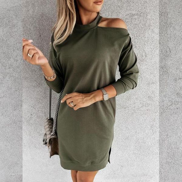 casual dresses hollow out halter mini dress autumn winter long sleeve women t-shirt fashion off shoulder solid pullover, Black;gray
casual dresses hollow out halter mini dress autumn winter long sleeve women t-shirt fashion off shoulder solid pullover, Black;gray