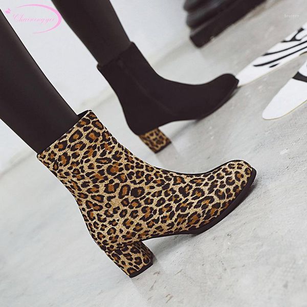 boots street style motorcycle flock round toe ankle color matching zipper leopard print medium with chunky women's shoes1, Black
boots street style motorcycle flock round toe ankle color matching zipper leopard print medium with chunky women's shoes1, Black
