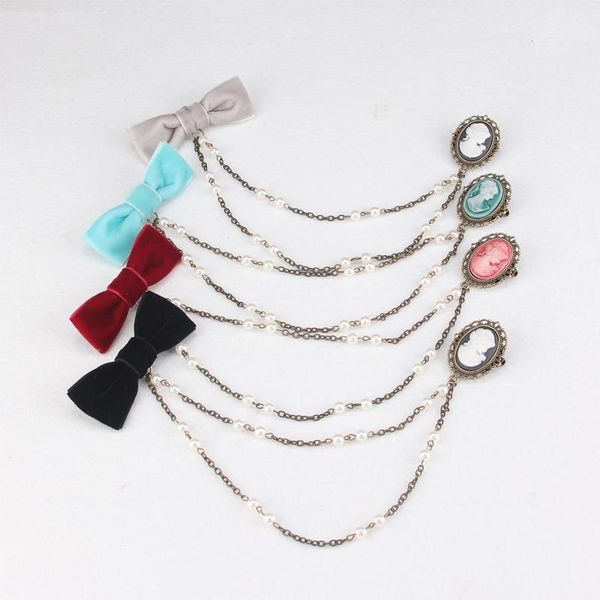 pins, brooches women velvet ribbon handmade little bow cameo imitation pearl brooch pin sweater cardigan fashion chain boutonniere jewelry g, Gray
pins, brooches women velvet ribbon handmade little bow cameo imitation pearl brooch pin sweater cardigan fashion chain boutonniere jewelry g, Gray